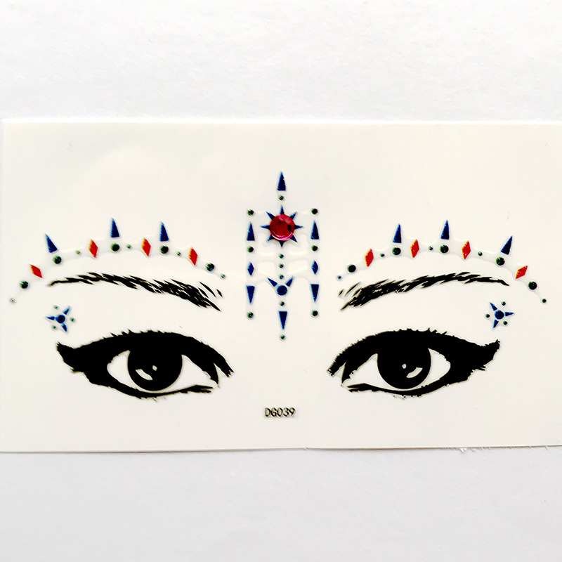DG039 All in one face jewels sticker