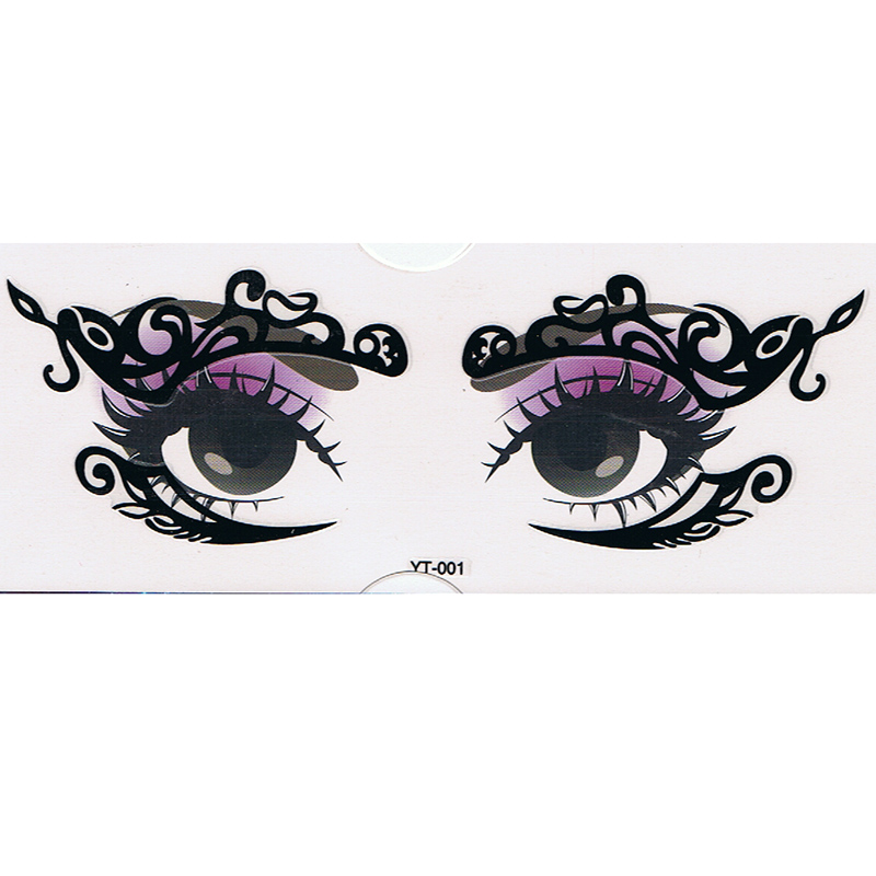 YT-001 new fashion makeup black eye stickers