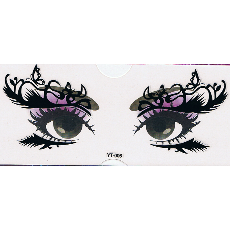 YT-006 new fashion makeup black eye stickers