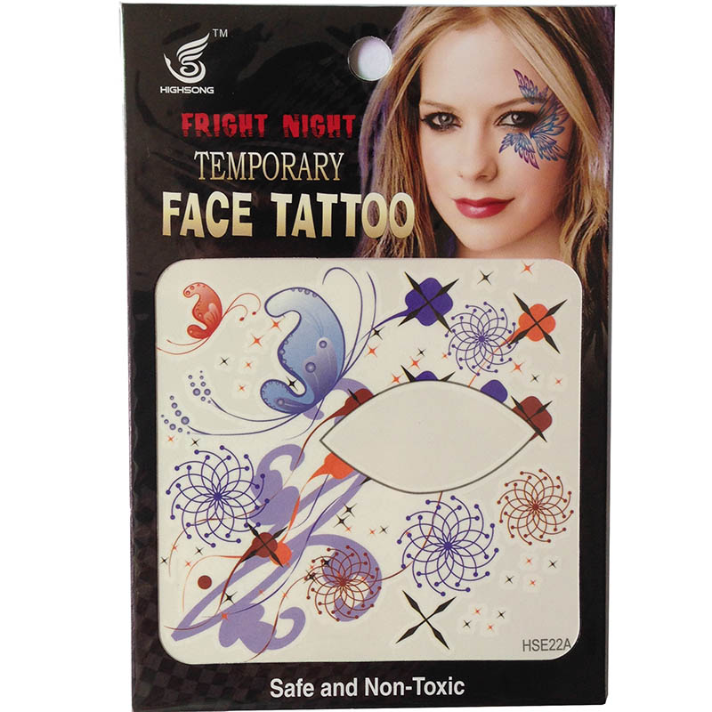 HSE22 Waterproof Temporary single eye tattoo sticker