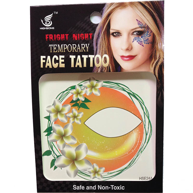 HSE24 8x8cm ladys temporary single eye tattoo sticker