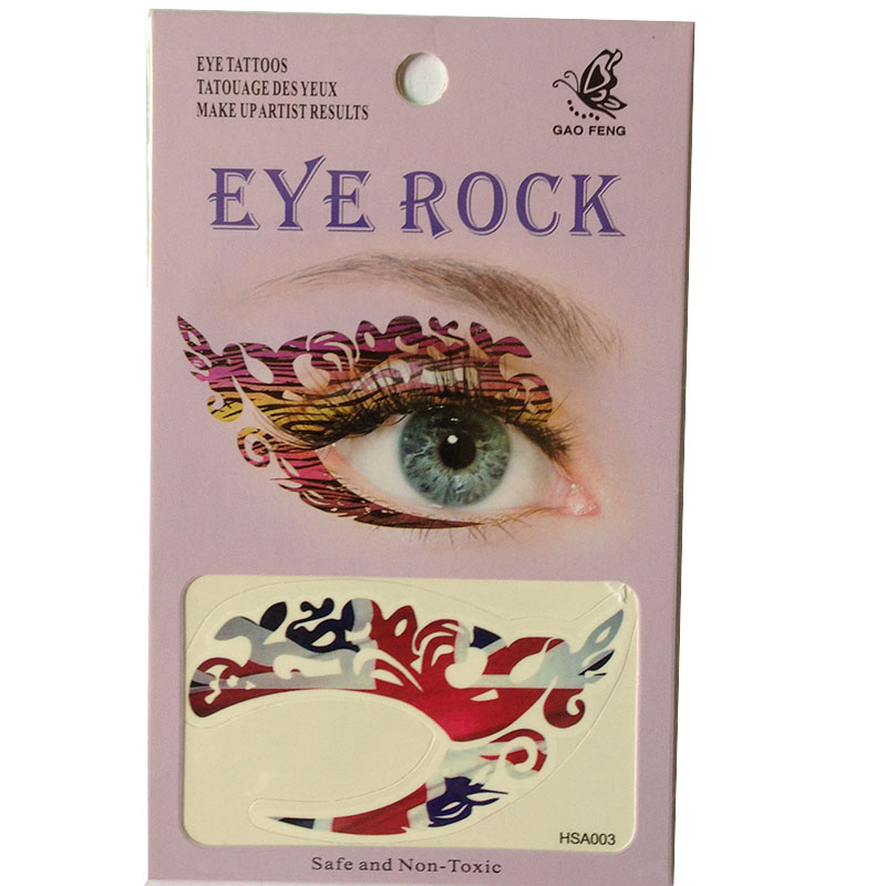 HSA003 Ladys fashion party temporary eye shadow tattoo sticker
