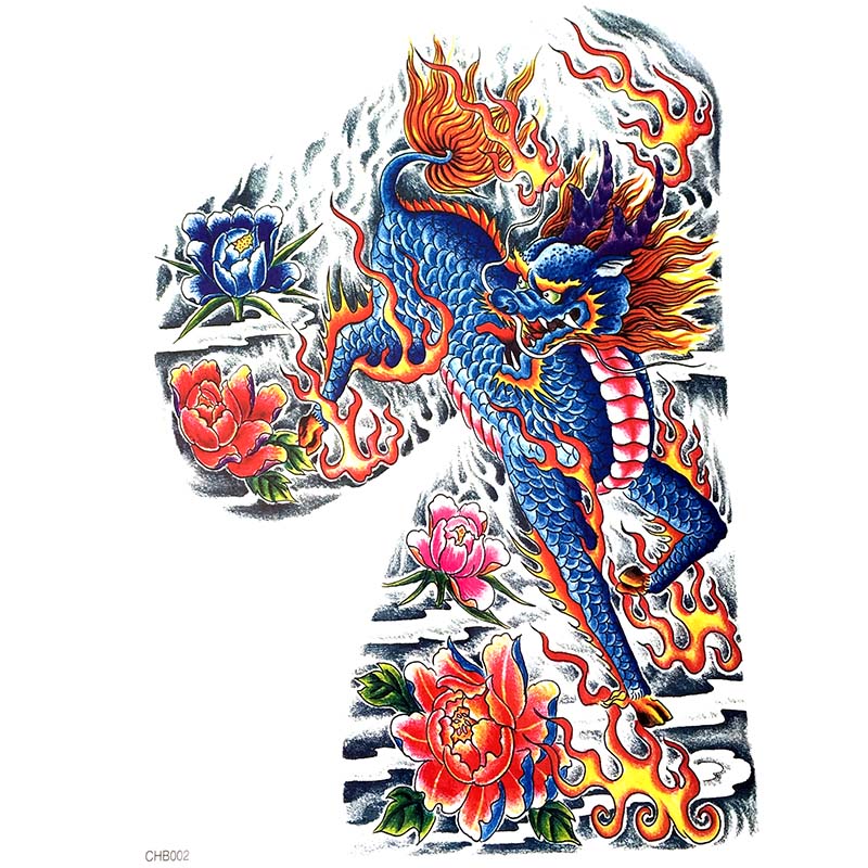 CHB01-11 Half-should tattoo sticker