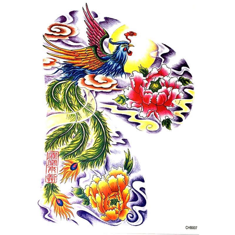 CHB01-11 Half-should tattoo sticker