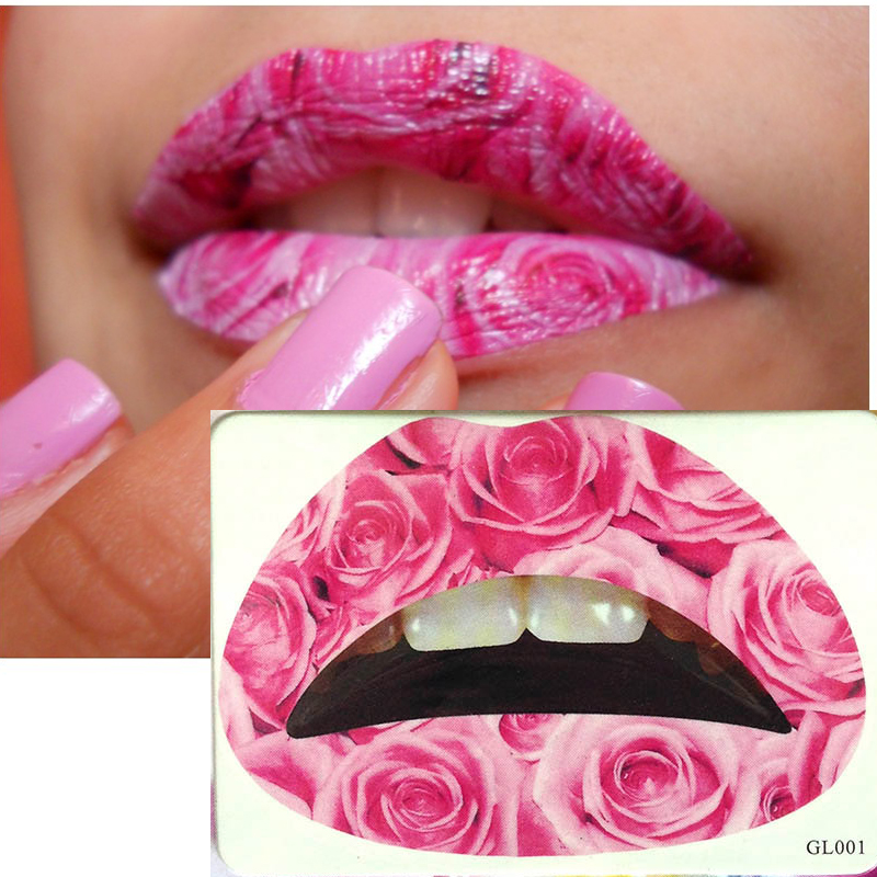 GL001-020 Temporary lip tattoo sticker
