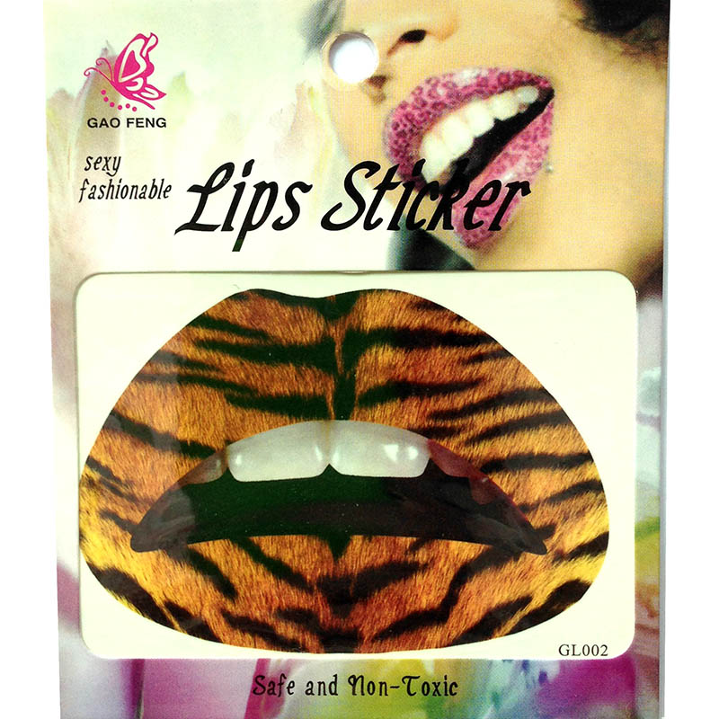 GL001-020 Temporary lip tattoo sticker
