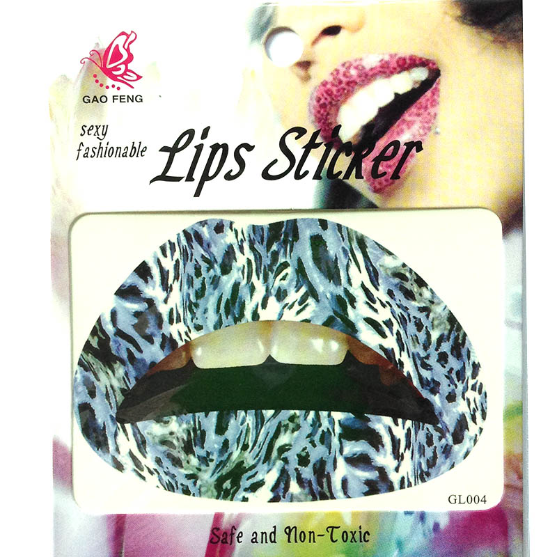 GL001-020 Temporary lip tattoo sticker