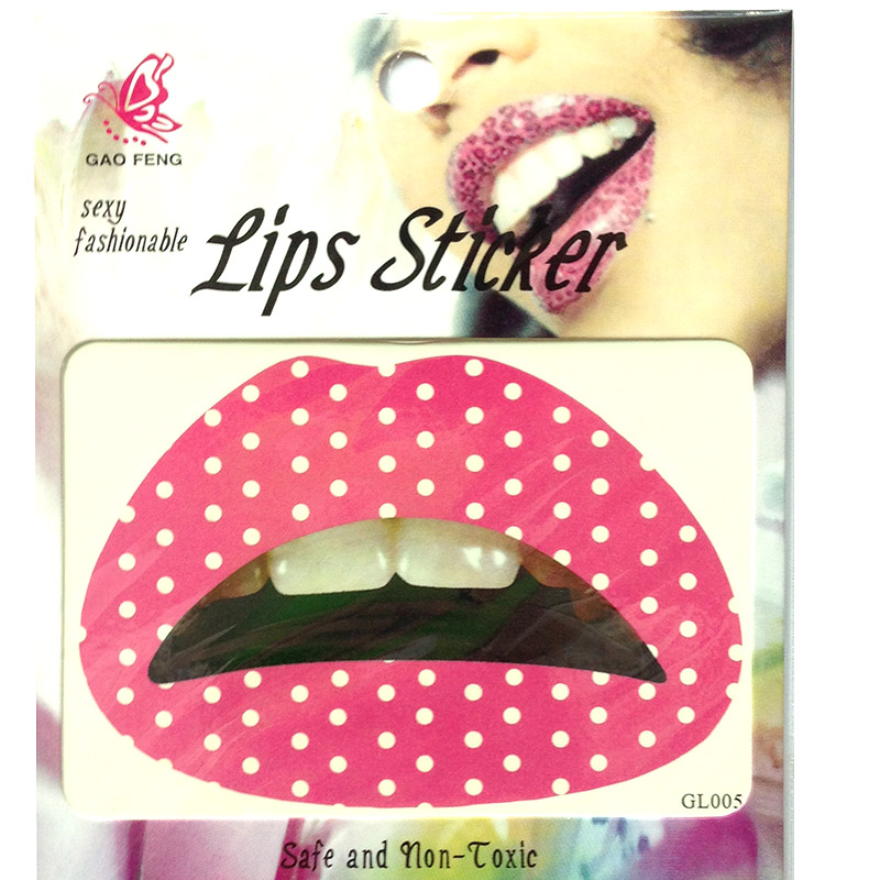 GL001-020 Temporary lip tattoo sticker