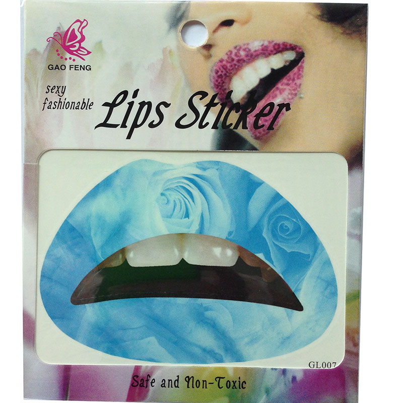 GL001-020 Temporary lip tattoo sticker