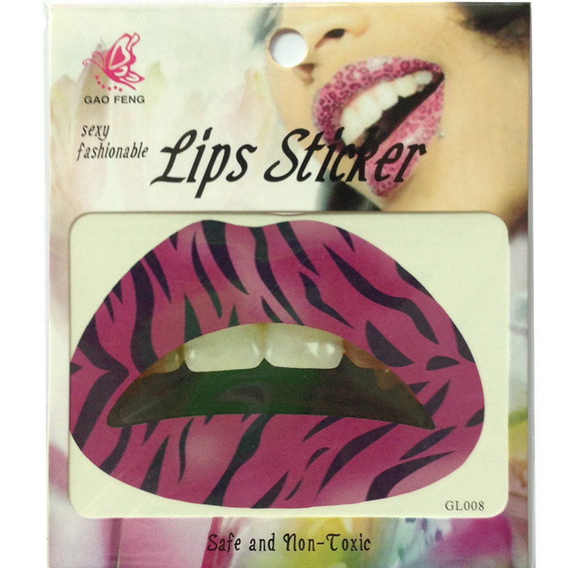 GL001-020 Temporary lip tattoo sticker