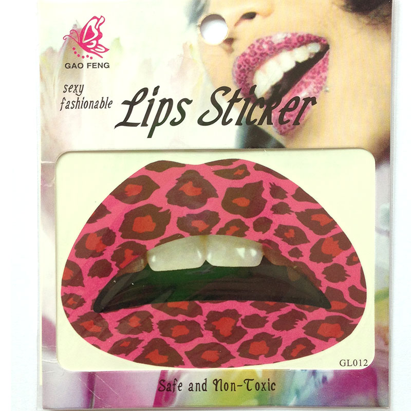 GL001-020 Temporary lip tattoo sticker