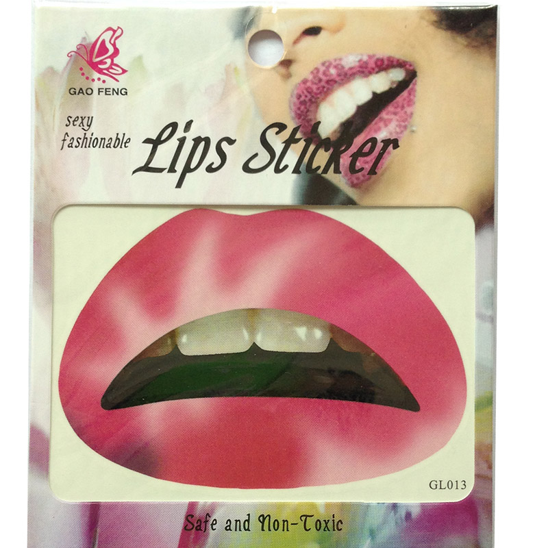 GL001-020 Temporary lip tattoo sticker