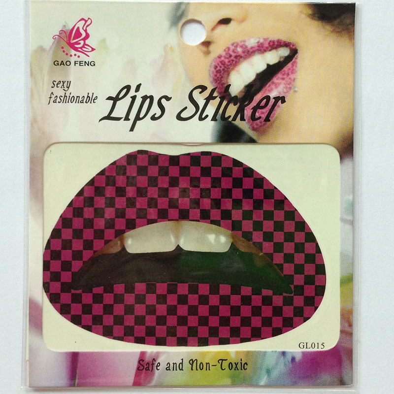 GL001-020 Temporary lip tattoo sticker
