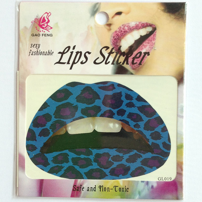 GL001-020 Temporary lip tattoo sticker
