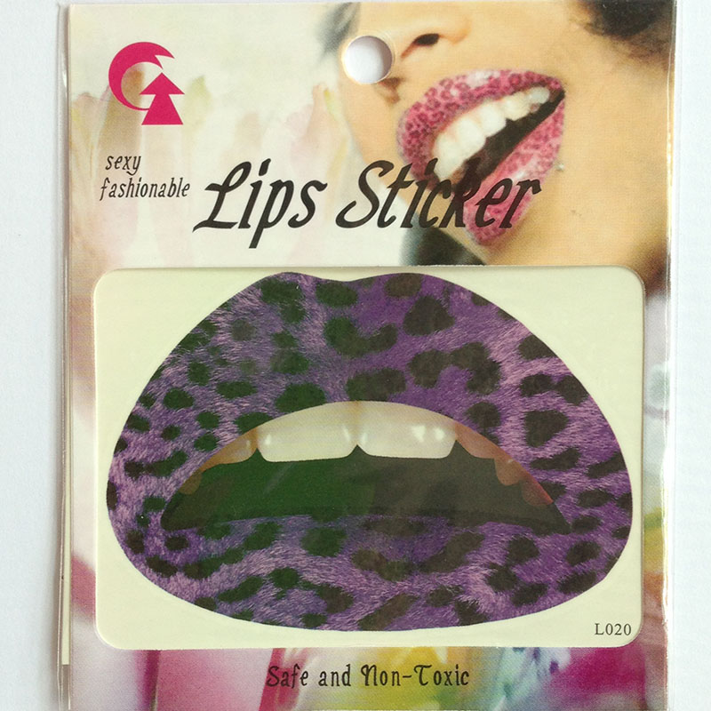 GL001-020 Temporary lip tattoo sticker