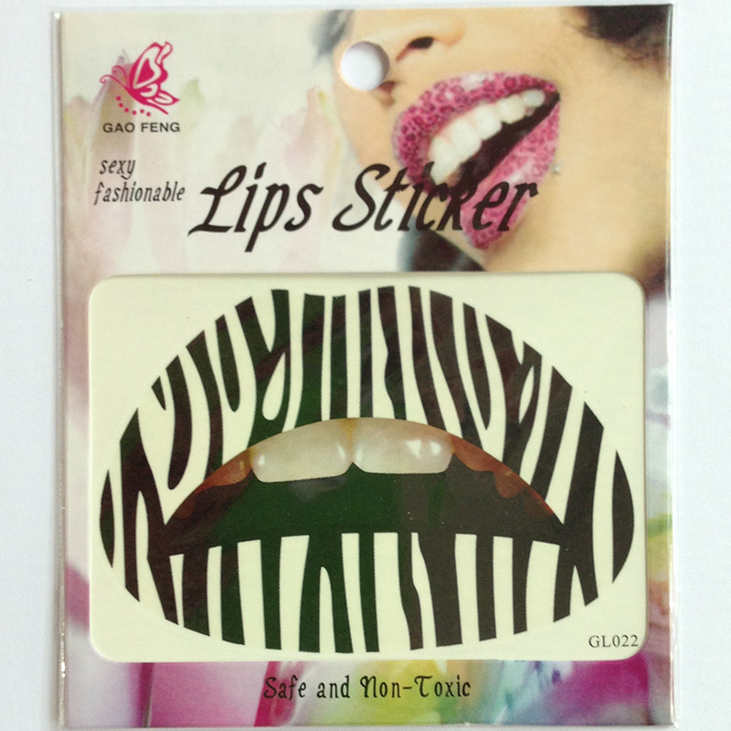 GL021-040 Temporary lip tattoo sticker