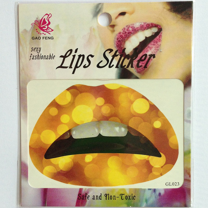 GL021-040 Temporary lip tattoo sticker