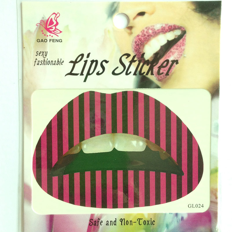 GL021-040 Temporary lip tattoo sticker