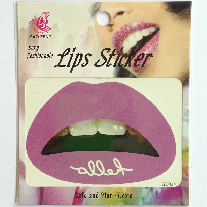 GL021-040 Temporary lip tattoo sticker