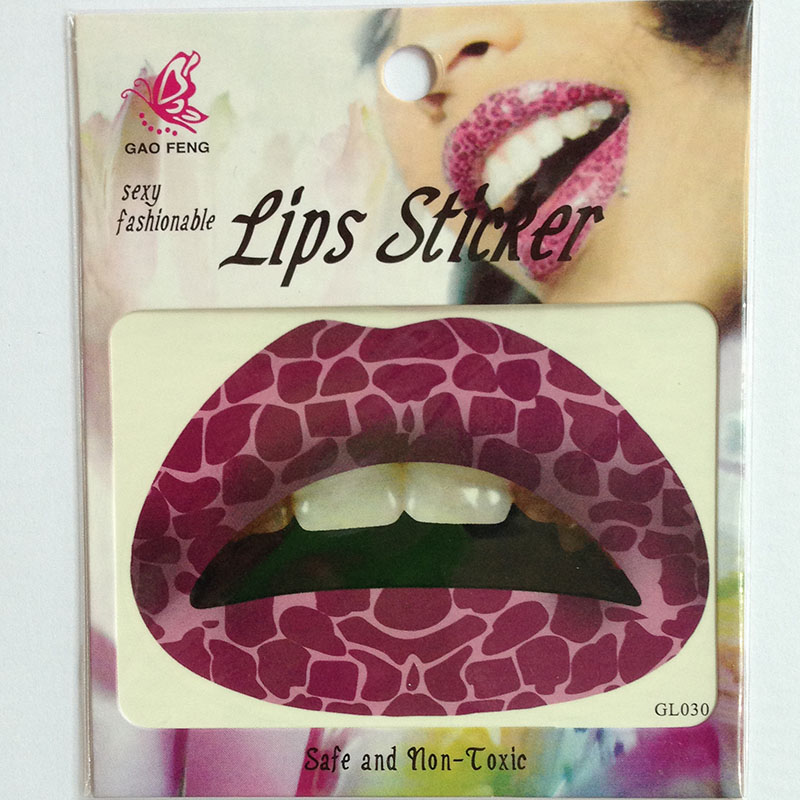 GL021-040 Temporary lip tattoo sticker