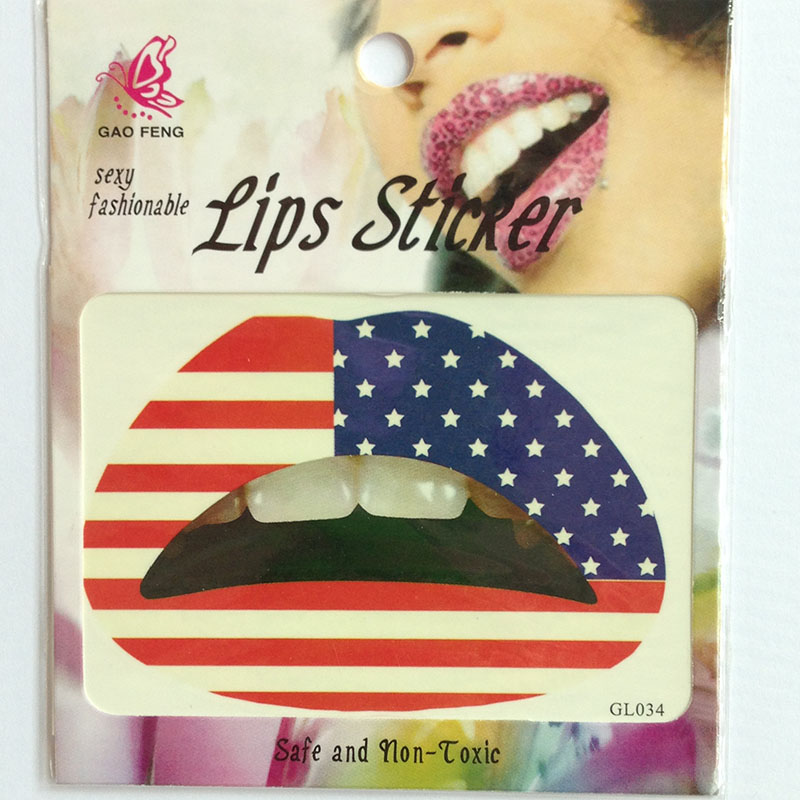 GL021-040 Temporary lip tattoo sticker