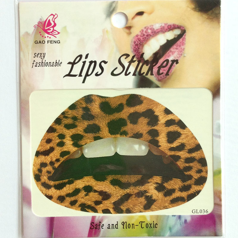 GL021-040 Temporary lip tattoo sticker