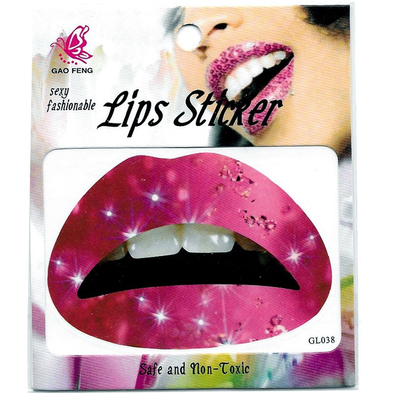 GL021-040 Temporary lip tattoo sticker