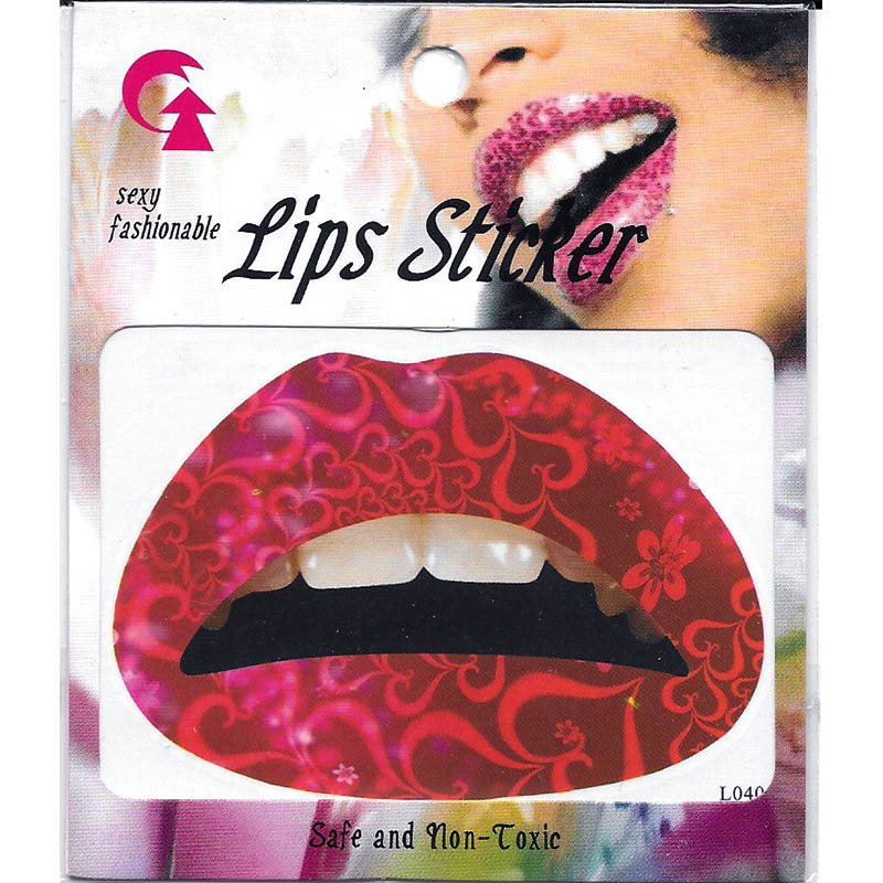 GL021-040 Temporary lip tattoo sticker