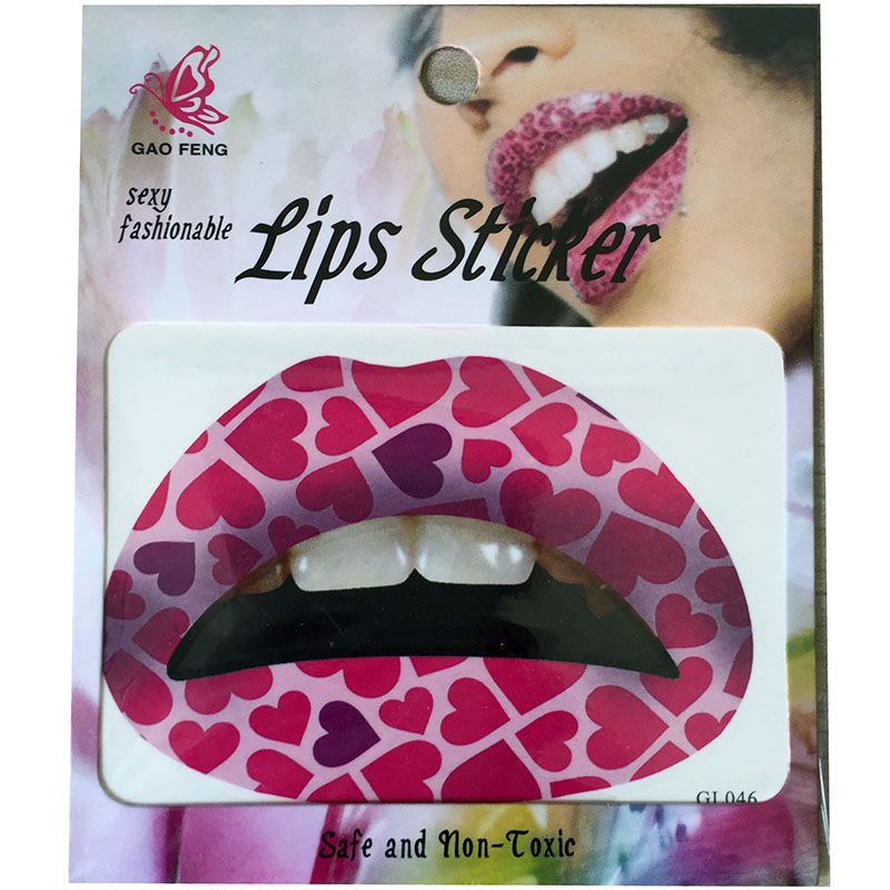 GL041-060 Temporary lip tattoo sticker