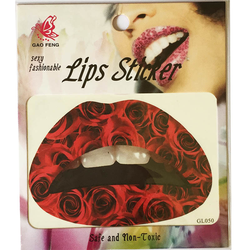 GL041-060 Temporary lip tattoo sticker