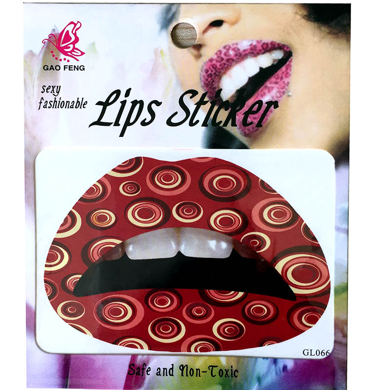 GL061-080 Temporary lip tattoo sticker
