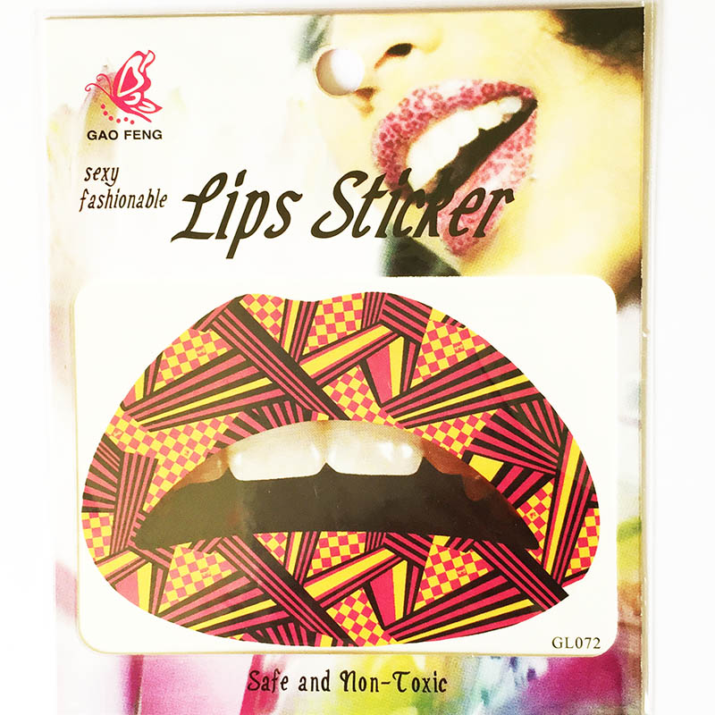 GL061-080 Temporary lip tattoo sticker