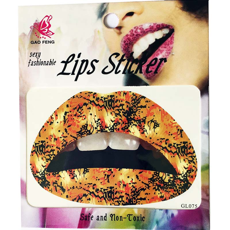GL061-080 Temporary lip tattoo sticker