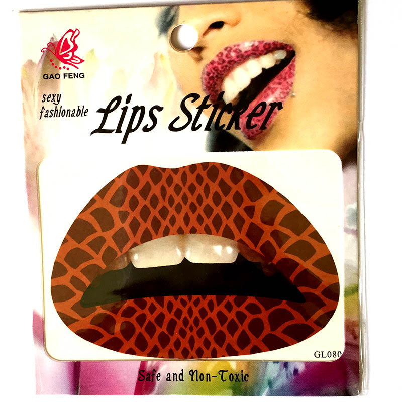 GL061-080 Temporary lip tattoo sticker