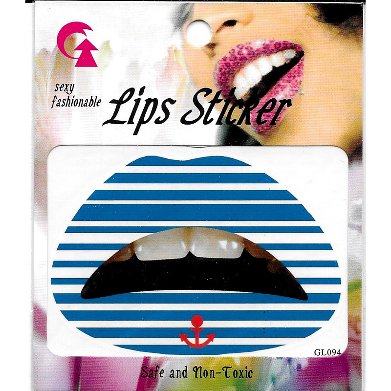 GL081-090 Temporary lip tattoo sticker