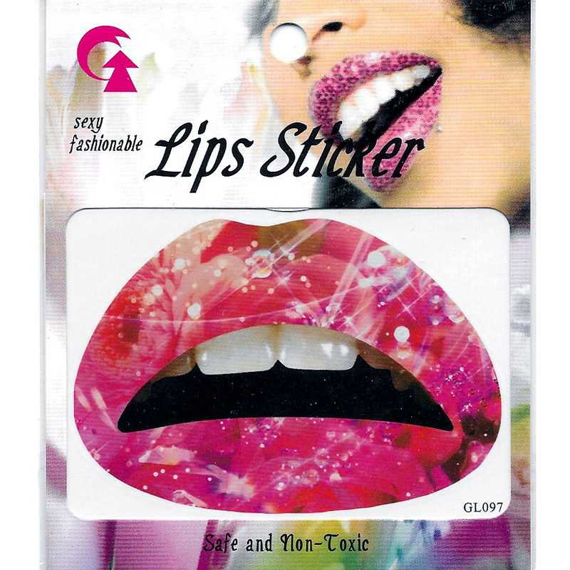 GL081-090 Temporary lip tattoo sticker
