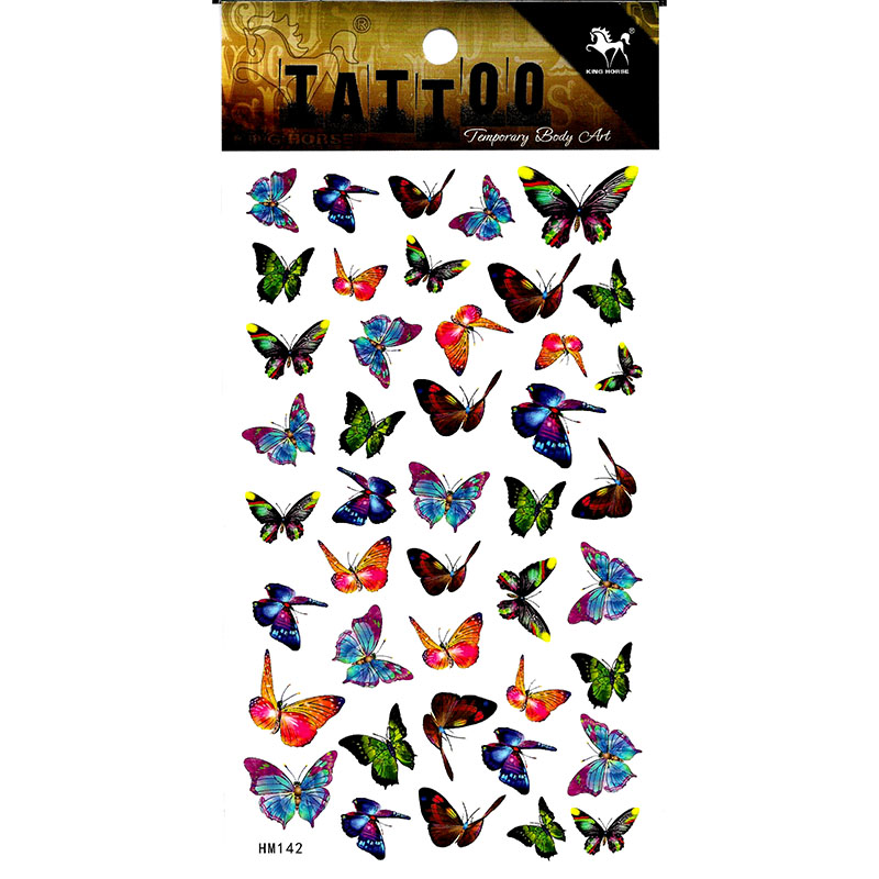 HM142 mini butterfly temporary tattoo sticker