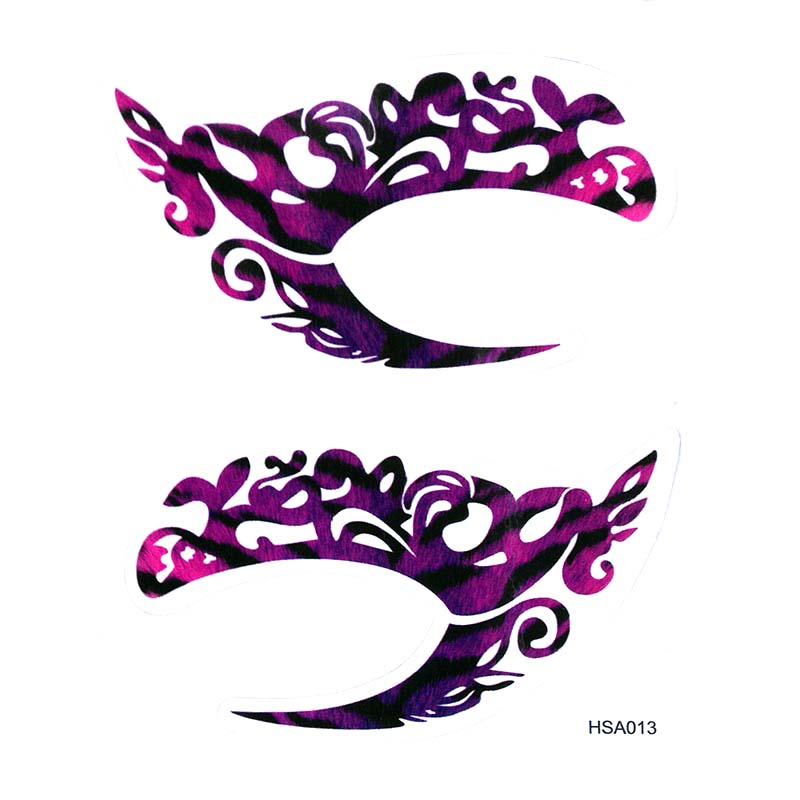 HSA013 left and right eye temporary tattoo sticker