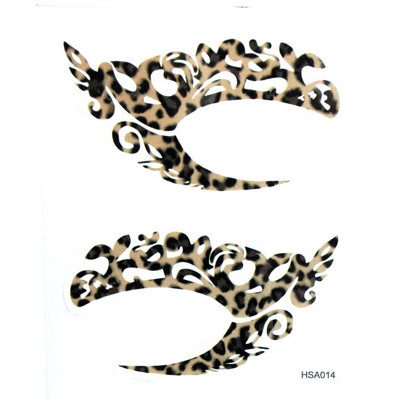 HSA014 left and right eye temporary tattoo sticker