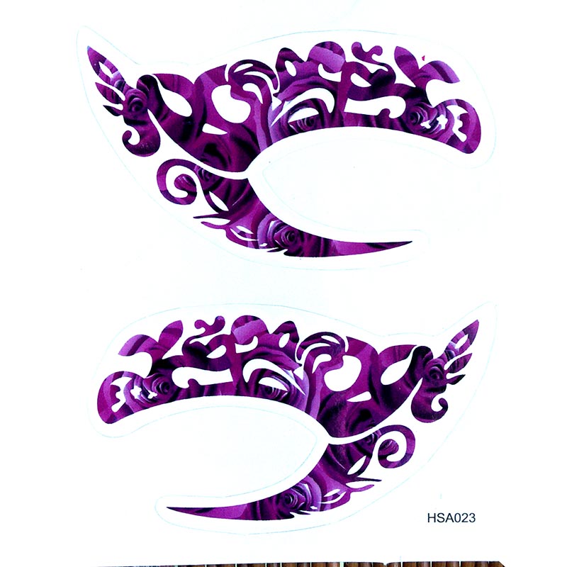 HSA023 left and right eye temporary tattoo sticker