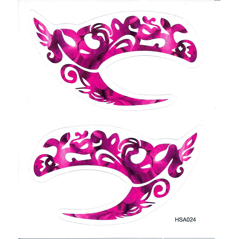 HSA024 left and right eye temporary tattoo sticker