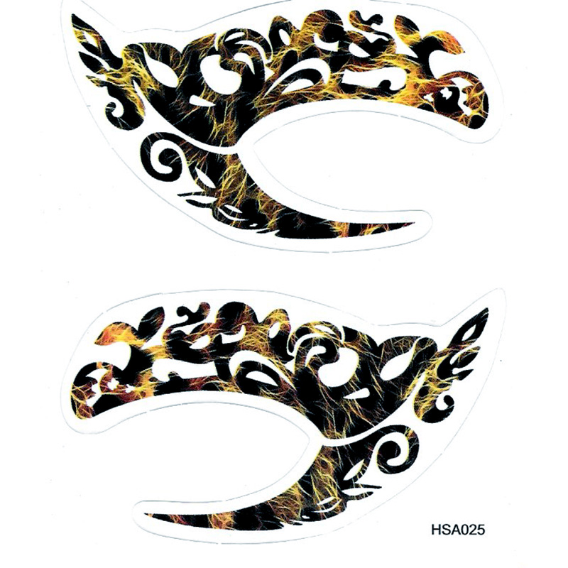 HSA025 left and right eye temporary tattoo sticker