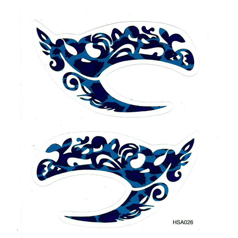 HSA026 left and right eye temporary tattoo sticker