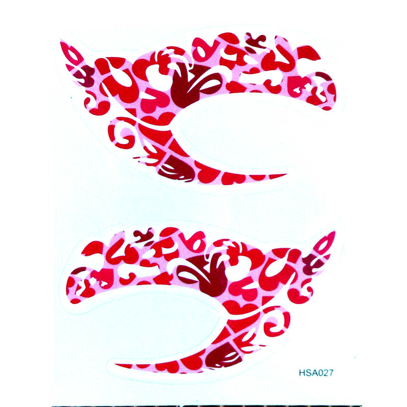 HSA027 left and right eye temporary tattoo sticker