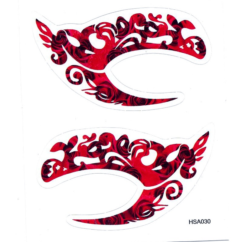HSA030 left and right eye temporary tattoo sticker