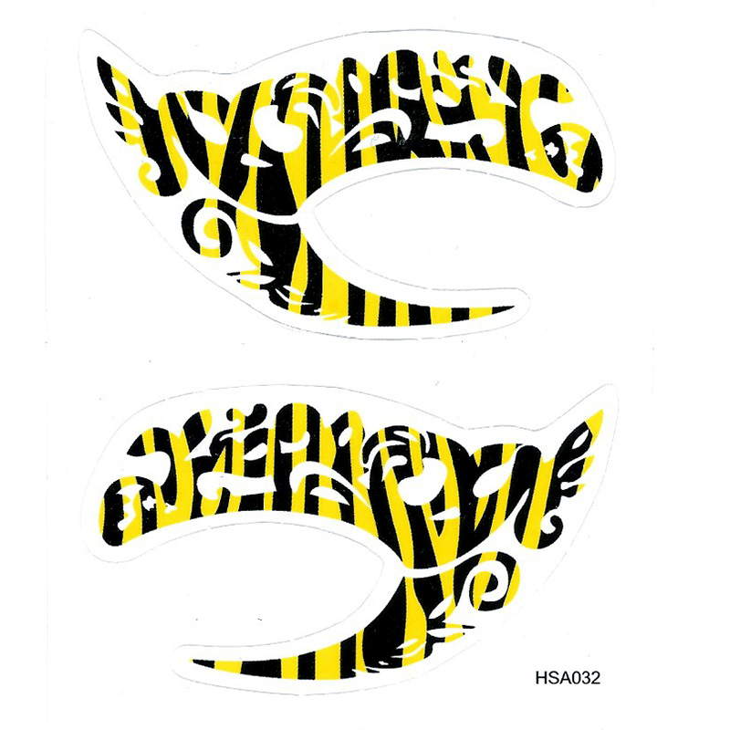 HSA032 left and right eye temporary tattoo sticker