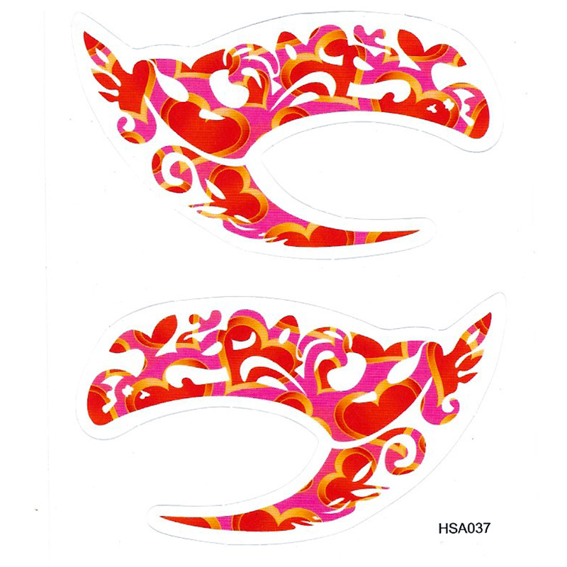 HSA037 ladys new fashions left and right eye temporary tattoo sticker