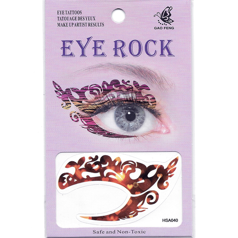 HSA040 Lady's party makeup eye waterproof temporary tattoo sticker