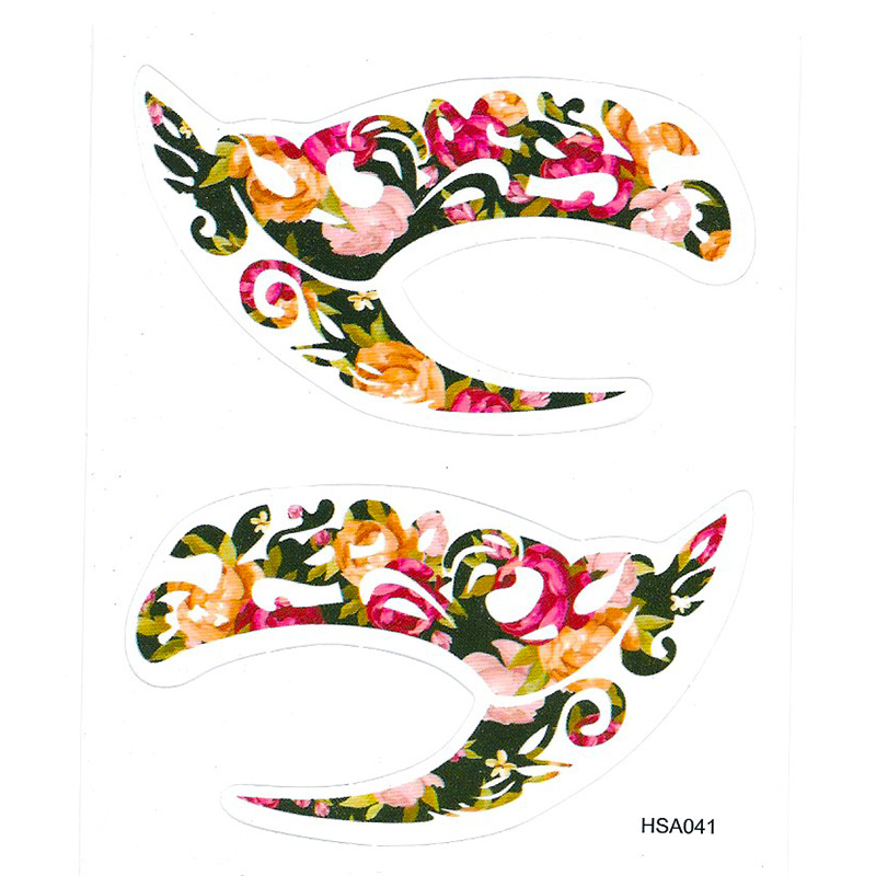 HSA041 flower design temporary tattoo sticker for eye