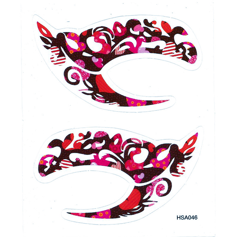 HSA046 left and right eye temporary tattoo sticker